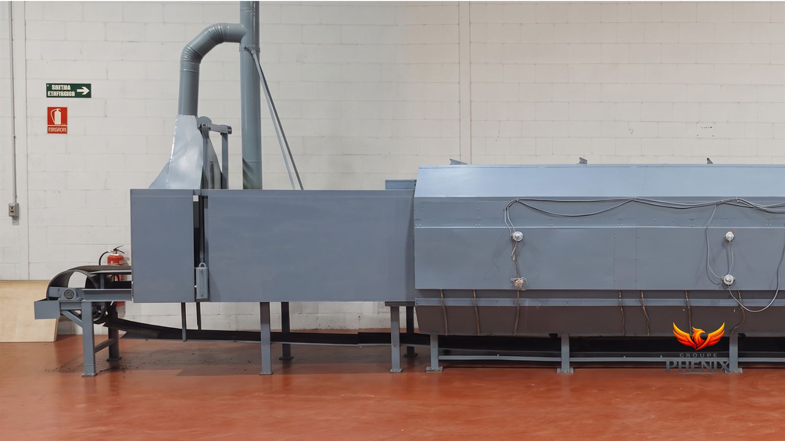 Four tunnel électrique industriel multizone 70 kW – 14,9 m – 1000 °C
