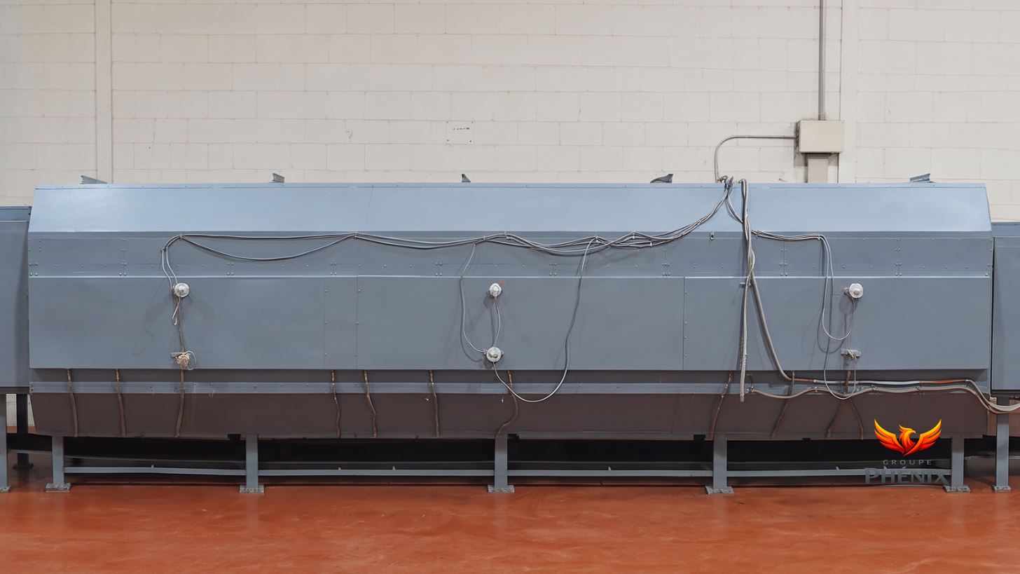 Four tunnel électrique industriel multizone 70 kW – 14,9 m – 1000 °C — vue 2